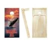 Skip's Garage Breaching Whale Cornhole Board Set, Includes 2 Boards, 8 Bags + Optional Accessories