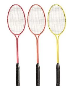 Champion Sports Tempered Steel Twin Shaft Badminton Racket Set