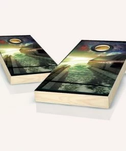 Skip's Garage The Bridge Cornhole Board Set, Includes 2 Boards, 8 Bags + Optional Accessories -Lawn Games Sales unnamed file 1043