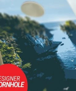 Skip's Garage Olympic Cornhole Board Set, Includes 2 Boards, 8 Bags + Optional Accessories