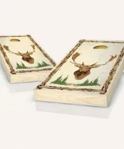 Skip's Garage Deer Lodge Cornhole Board Set, Includes 2 Boards, 8 Bags + Optional Accessories -Lawn Games Sales unnamed file 1101