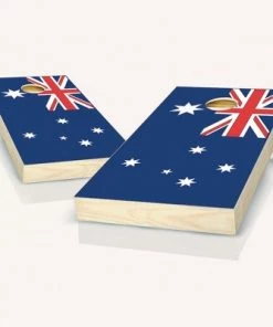 Skip's Garage Australian Flag Cornhole Board Set, Includes 2 Boards, 8 Bags + Optional Accessories -Lawn Games Sales unnamed file 1217