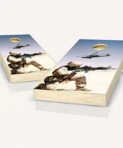 Skip's Garage Desert Warfare Cornhole Board Set, Includes 2 Boards, 8 Bags + Optional Accessories -Lawn Games Sales unnamed file 1276
