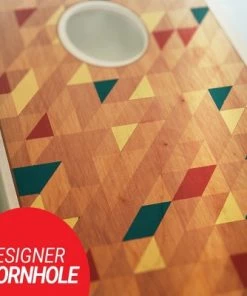 Skip's Garage Riser Cornhole Board Set, Includes 2 Boards, 8 Bags + Optional Accessories