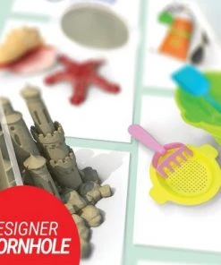 Skip's Garage Beach Time Cornhole Board Set, Includes 2 Boards, 8 Bags + Optional Accessories