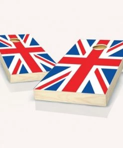 Skip's Garage British Flag Cornhole Board Set, Includes 2 Boards, 8 Bags + Optional Accessories -Lawn Games Sales unnamed file 1363