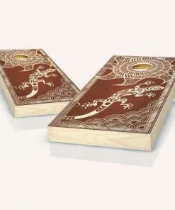 Skip's Garage Tribal Lizard Rosewood Cornhole Board Set, Includes 2 Boards, 8 Bags + Optional Accessories -Lawn Games Sales unnamed file 1395