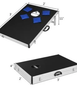 Costway Foldable Bean Bag Toss Cornhole Game Set Tailgate Regulation w/ Carrying Bag 18 Costway Foldable Bean Bag Toss Cornhole Game Set Tailgate Regulation w/ Carrying Bag -Lawn Games Sales unnamed file 144
