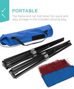 Best Choice Products 12.5ft Portable Freestanding Indoor/Outdoor Net for Volleyball, Tennis, Badminton w/ Carrying Case -Lawn Games Sales unnamed file 15