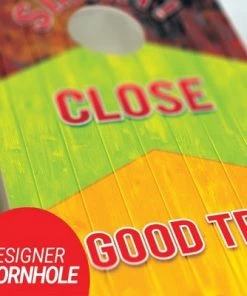 Skip's Garage Sink It Cornhole Board Set, Includes 2 Boards, 8 Bags + Optional Accessories