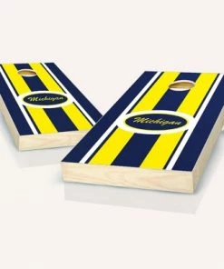 Skip's Garage Michigan Stripe Cornhole Board Set, Includes 2 Boards, 8 Bags + Optional Accessories -Lawn Games Sales unnamed file 1516