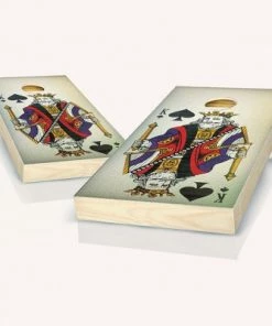 Skip's Garage King of Spades Cornhole Board Set, Includes 2 Boards, 8 Bags + Optional Accessories -Lawn Games Sales unnamed file 1544