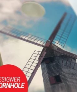 Skip's Garage Nantucket Windmill Cornhole Board Set, Includes 2 Boards, 8 Bags + Optional Accessories