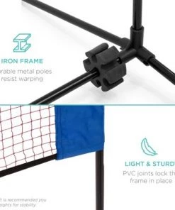 Best Choice Products 12.5ft Portable Freestanding Indoor/Outdoor Net for Volleyball, Tennis, Badminton w/ Carrying Case -Lawn Games Sales unnamed file 16