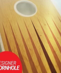 Skip's Garage Middle Pyramid Cornhole Board Set, Includes 2 Boards, 8 Bags + Optional Accessories