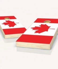 Skip's Garage Canadian Flag Cornhole Board Set, Includes 2 Boards, 8 Bags + Optional Accessories -Lawn Games Sales unnamed file 1710