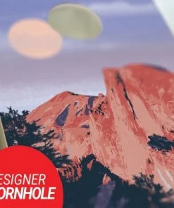 Skip's Garage Yosemite Cornhole Board Set, Includes 2 Boards, 8 Bags + Optional Accessories