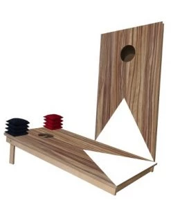 Skip's Garage Light Wood Grain White Triangle Cornhole Boards 10 Skip's Garage Light Wood Grain White Triangle Cornhole Boards -Lawn Games Sales unnamed file 172