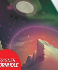 Skip's Garage Peace Rock Cornhole Board Set, Includes 2 Boards, 8 Bags + Optional Accessories