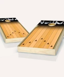 Skip's Garage Bowling Lane Cornhole Board Set, Includes 2 Boards, 8 Bags + Optional Accessories -Lawn Games Sales unnamed file 1754