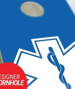 Skip's Garage EMS Cornhole Board Set, Includes 2 Boards, 8 Bags + Optional Accessories