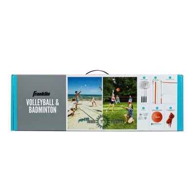 Franklin Sports Starter Badminton & Volleyball Set 3 Franklin Sports Starter Badminton & Volleyball Set