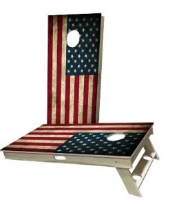 Skip's Garage American Flag Vintage Cornhole Boards -Lawn Games Sales unnamed file 181