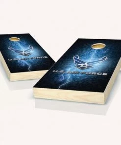 Skip's Garage US Air Force Lightning Cornhole Board Set, Includes 2 Boards, 8 Bags + Optional Accessories -Lawn Games Sales unnamed file 1810