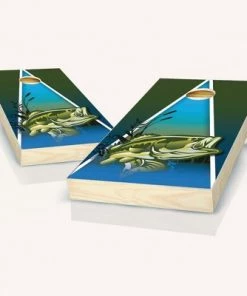 Skip's Garage Fish Cornhole Board Set, Includes 2 Boards, 8 Bags + Optional Accessories -Lawn Games Sales unnamed file 1994