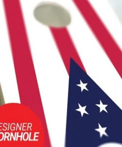 Skip's Garage Ohio Flag Cornhole Board Set, Includes 2 Boards, 8 Bags + Optional Accessories