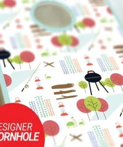 Skip's Garage Casual Outdoors Cornhole Board Set, Includes 2 Boards, 8 Bags + Optional Accessories