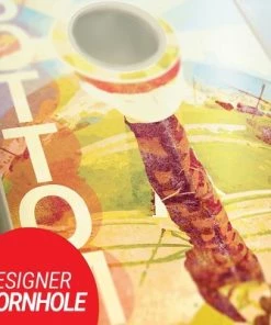 Skip's Garage Bottoms Up Cornhole Board Set, Includes 2 Boards, 8 Bags + Optional Accessories