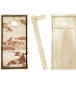Skip's Garage Moose Lake Cornhole Board Set, Includes 2 Boards, 8 Bags + Optional Accessories -Lawn Games Sales unnamed file 2142