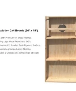 Skip's Garage Connecticut State Pride Cornhole Board Set, Includes 2 Boards & 8 Bags