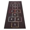 Wonder & Wise Wonder&Wise Kid's Classic Chalk Hopscotch Rug Floor Mat Activity Game Playmat with 3 Colorful Throw Beanbags for Children Ages 4 Years Old and Up
