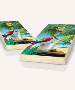 Skip's Garage Parrot Cornhole Board Set, Includes 2 Boards, 8 Bags + Optional Accessories -Lawn Games Sales unnamed file 2235