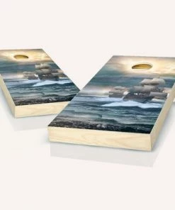 Skip's Garage Pirate Ship Cornhole Board Set, Includes 2 Boards, 8 Bags + Optional Accessories -Lawn Games Sales unnamed file 2286