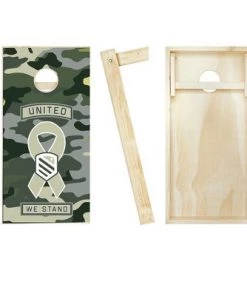 Skip's Garage United We Stand Cornhole Board Set, Includes 2 Boards, 8 Bags + Optional Accessories