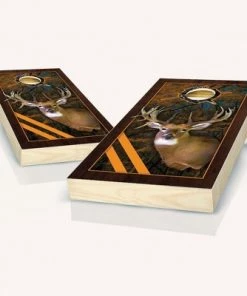 Skip's Garage Framed Deer Cornhole Board Set, Includes 2 Boards, 8 Bags + Optional Accessories -Lawn Games Sales unnamed file 2373