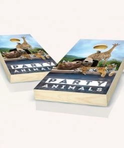 Skip's Garage Party Animals Cornhole Board Set, Includes 2 Boards, 8 Bags + Optional Accessories -Lawn Games Sales unnamed file 2399