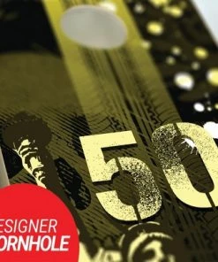 Skip's Garage Urban Grunge Cornhole Board Set, Includes 2 Boards, 8 Bags + Optional Accessories