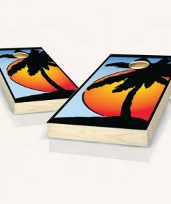 Skip's Garage SunSet, 2 Boards and 8 Bags Cornhole Board Set, Includes 2 Boards, 8 Bags + Optional Accessories -Lawn Games Sales unnamed file 2464