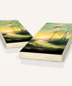 Skip's Garage Wastelands Cornhole Board Set, Includes 2 Boards, 8 Bags + Optional Accessories -Lawn Games Sales unnamed file 2487