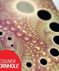 Skip's Garage Fractal Shift Cornhole Board Set, Includes 2 Boards, 8 Bags + Optional Accessories