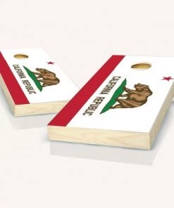 Skip's Garage California State Flag Cornhole Board Set, Includes 2 Boards, 8 Bags + Optional Accessories -Lawn Games Sales unnamed file 2531