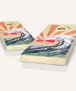 Skip's Garage Waves Cornhole Board Set, Includes 2 Boards, 8 Bags + Optional Accessories -Lawn Games Sales unnamed file 2552
