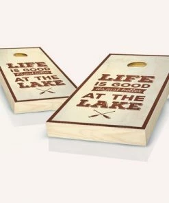 Skip's Garage Life Is Better At The Lake Rosewood Cornhole Board Set, Includes 2 Boards, 8 Bags + Optional Accessories -Lawn Games Sales unnamed file 2561