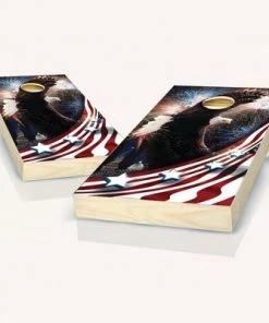Skip's Garage Bald Eagle Fireworks Cornhole Board Set, Includes 2 Boards, 8 Bags + Optional Accessories -Lawn Games Sales unnamed file 2581