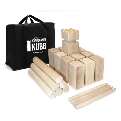 Yard Games YardGames Outdoor Backyard Regulation Size Kubb Hardwood Kids Tossing Game Set Bundle w/ Hardwood Outdoor Scatter Toss Target Lawn Game Skittles Set 3 Yard Games YardGames Outdoor Backyard Regulation Size Kubb Hardwood Kids Tossing Game Set Bundle w/ Hardwood Outdoor Scatter Toss Target Lawn Game Skittles Set
