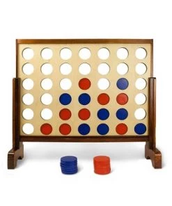 Yard Games YardGames Giant Tumbling Timbers Natural Pine Blocks Wood Stacking Game Bundle with Outdoor 4 in a Row Lawn Game with Storage Carrying Case -Lawn Games Sales unnamed file 2775